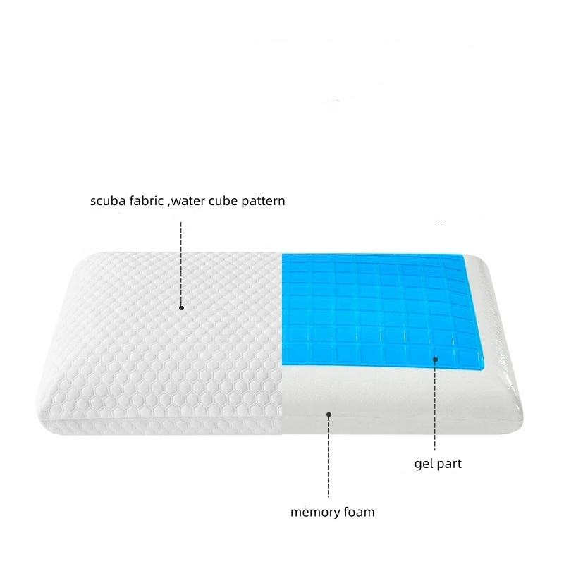 Cooling Gel Memory Foam Cervical Pillow
