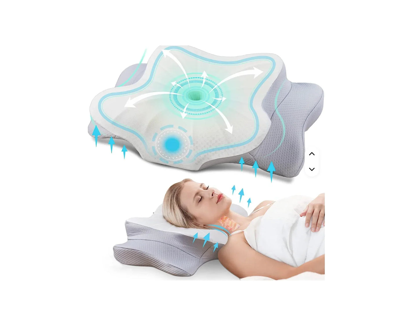 Dr Faz Ergonomic Memory Foam Cervical Pillow